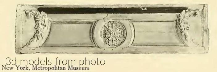 Панели резные (CARVED PANEL_1710 -  | 3D model 3DSMAX / OBJ / STL) 3D модель для ЧПУ станка